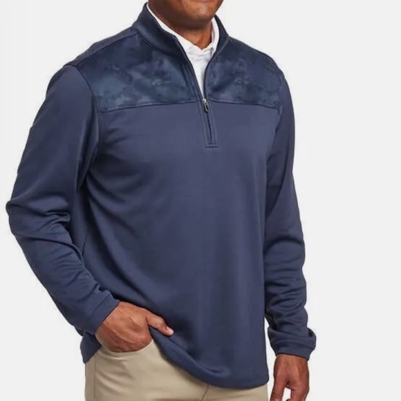 NWT Pebble Beach Blue Performance 1/4 Zip Pullover Size M - Picture 1 of 11